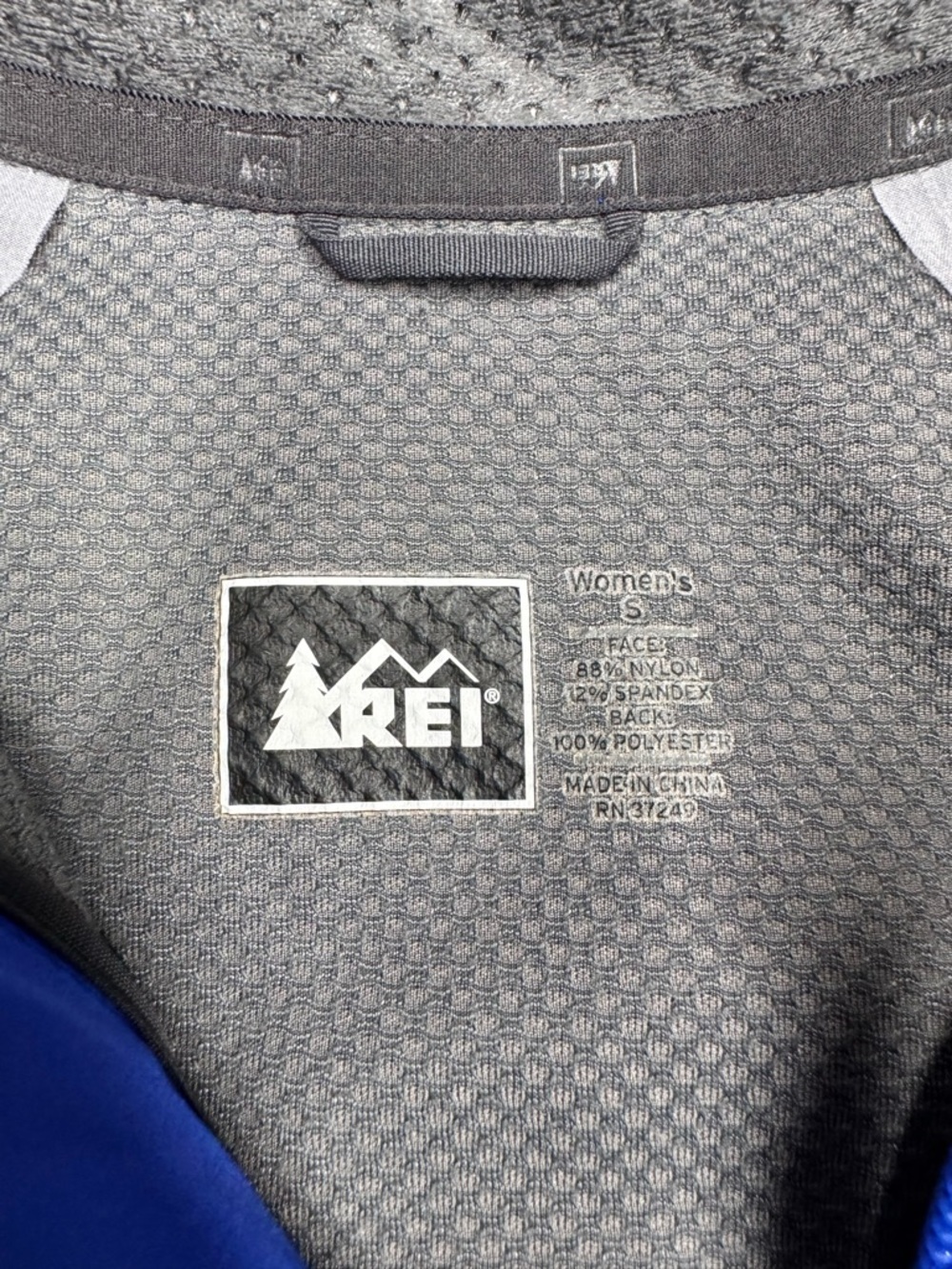 REI Women's Vibrant Soft Shell Blue Jacket - Picture 5 of 14